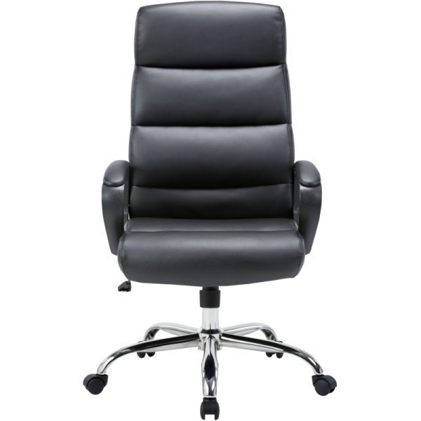 Кресло BN_U_EChair-679 TR рецикл.кожа черный, хром
