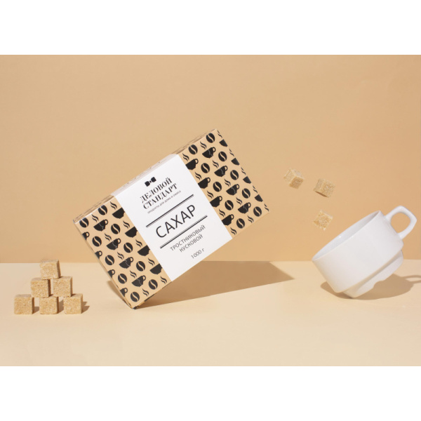 Сахар кусковой тростниковый Деловой стандарт 1 кг