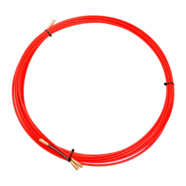 Протяжка кабельная стеклопруток, d=3,5 мм 10 м красная