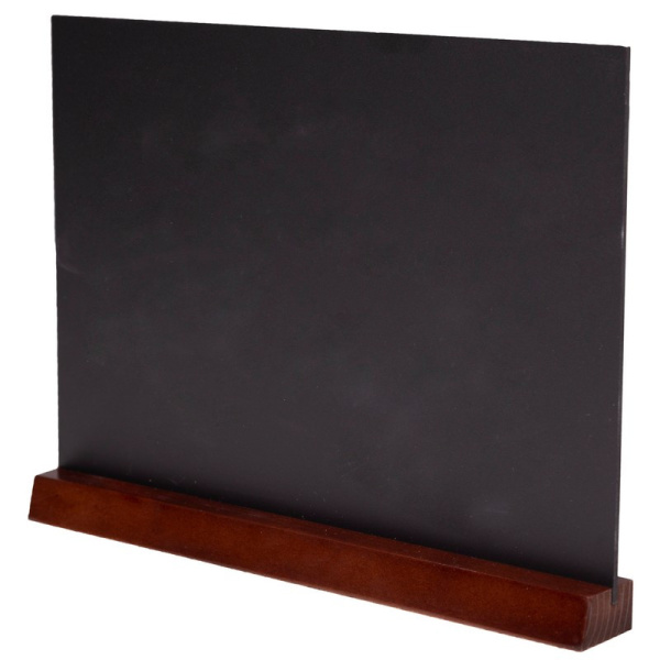 Табличка меловая настольная Attache А4 горизонт двуст-я на дерев. Подставке