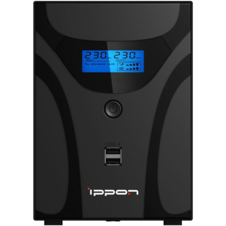 ИБП Ippon Smart Power Pro II 1600, 1600VA/960Вт, черный