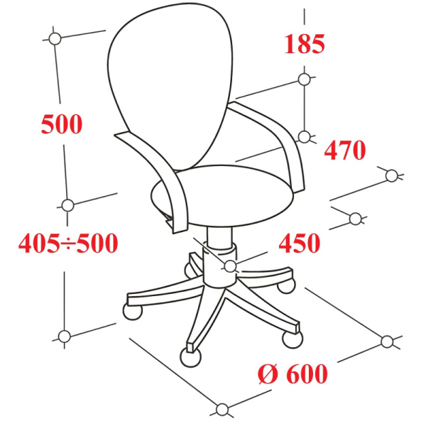 Кресло VT_EChair-304 (LT) TC Net ткань черн/сетка синий, пластик