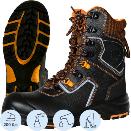 Ботинки с высокими берцами PERFECT PROTECTION ПУ/НР с ПП и АС р.45 (111737)