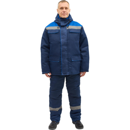 Костюм рабочий зимний муж з12-КПК с СОП син/вас 48-50/182-188
