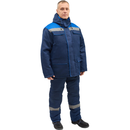 Костюм рабочий зимний муж з12-КПК с СОП син/вас 60-62/182-188