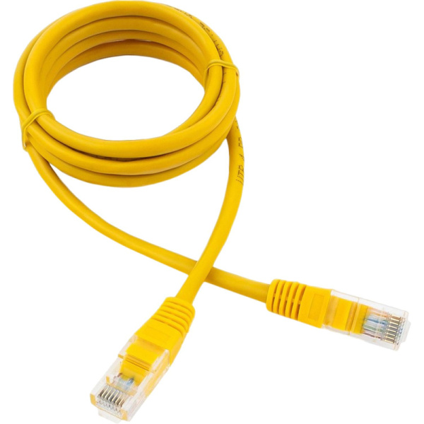 Патч-корд UTP Cablexpert PP10-1.5M/Y кат.5e, 1.5м, литой, (жёлтый)