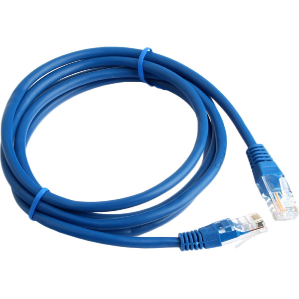 Патч-корд UTP Cablexpert PP10-2M/B кат.5e, 2м, литой, (синий)