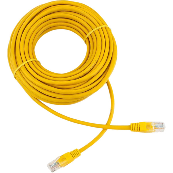 Патч-корд UTP Cablexpert PP10-10M/Y кат.5e, 10м, литой, (жёлтый)