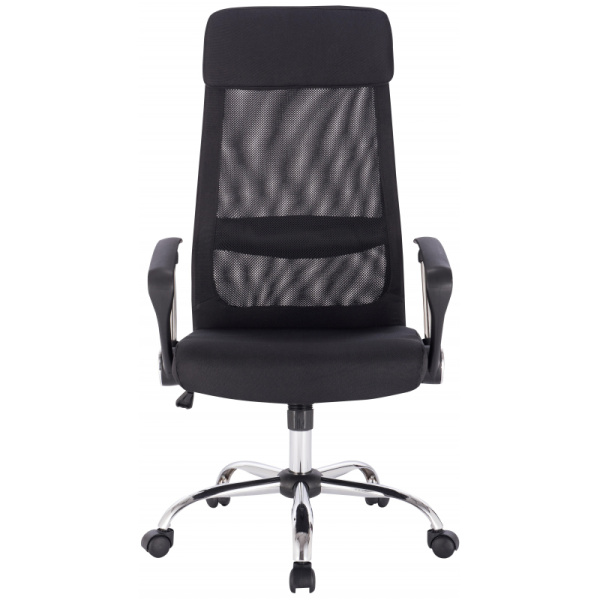 Кресло BN_Sp_EChair-589 TC сетка/ткань черный, хром