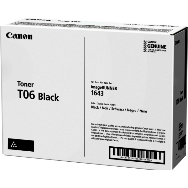 Тонер-картридж Canon T06 (3526C002) чер. для IR1643s