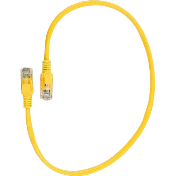 Патч-корд UTP Cablexpert PP12-0.5M/Y кат.5e, 0.5м, жёлтый