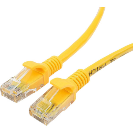 Патч-корд UTP Cablexpert PP12-0.5M/Y кат.5e, 0.5м, жёлтый