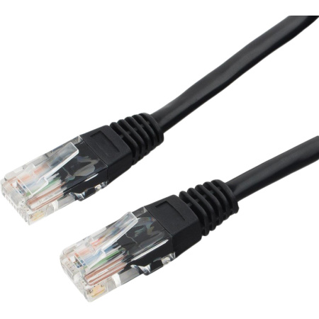 Патч-корд UTP Cablexpert PP12-3M/BK 5e, 3м, чёрный