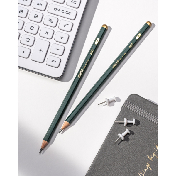 Карандаш чернографитный Attache Selection Art, HB, шестигр, б/ласт