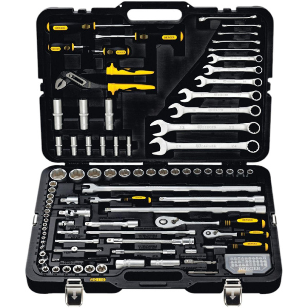 Набор инструмента универсальный BERGER 118 предметов BG118-1214