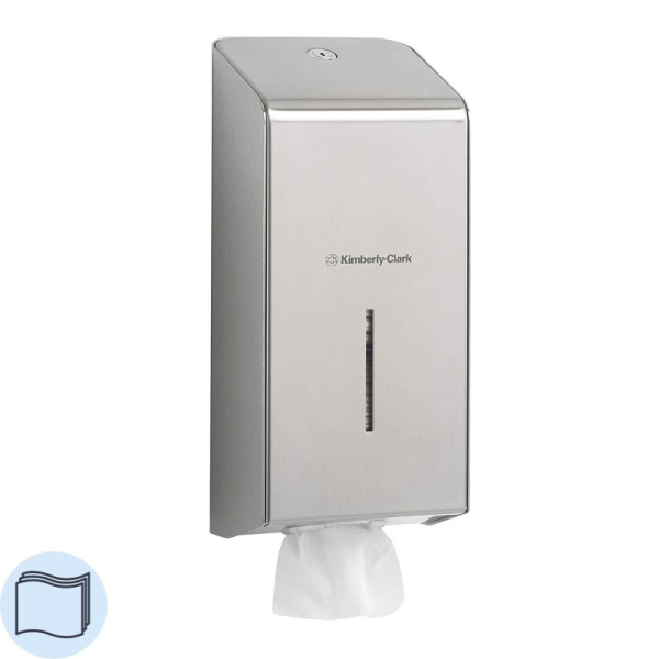 Диспенсер для туалетной бумаги в пачках Kimberly-Clark стальной 8972