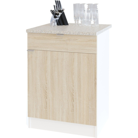 Шкаф Сокол напольный ТК-06.1 600x600x850 Дуб Сонома