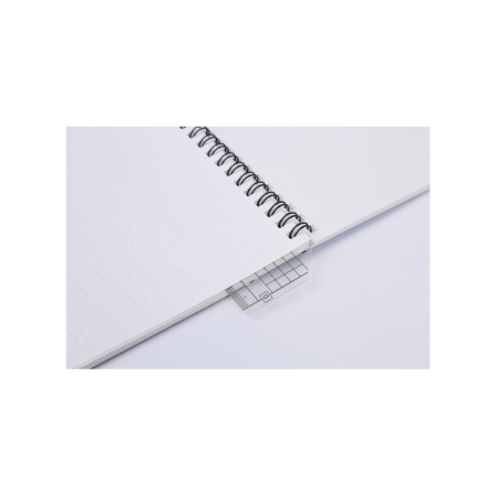 Блокнот В5, в точку, 50 л, со съемной линейкой Comix  C7108 BU голубой