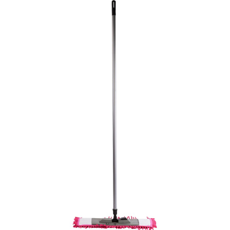 Швабра флаундер для пола пласт 47х16 в сборе с насад Chenille микрофSV5104