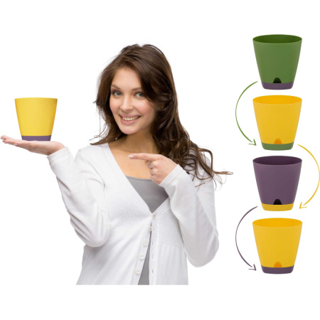 Горшок для цветов AMSTERDAM D 250 8 л Молочный Шоколад ING6202МШОК