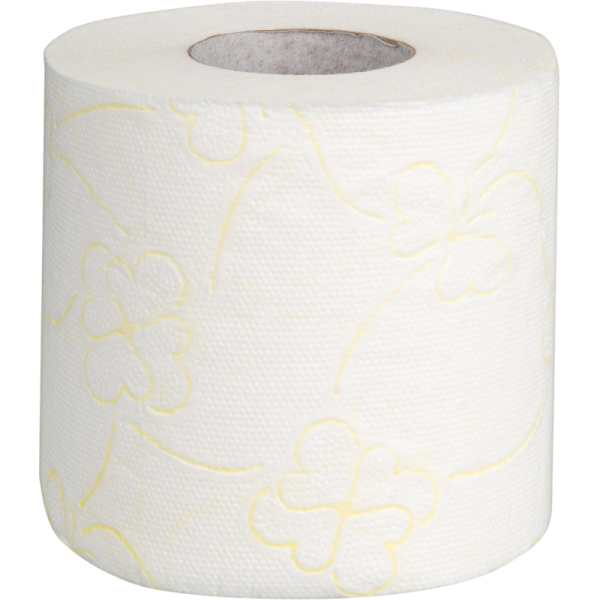 Бумага туалетная Luscan Comfort 2сл бел с жел тисн ромаш 100%цел 21,9м4р/уп