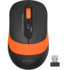 Мышь компьютерная A4 Fstyler FG10, беспроводная, 2000dpi, черный/оранжевый