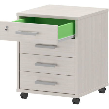 Тумба PT Арго . подкатная 4 ящика АТЛ-04 ясень ш