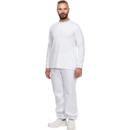 Футболка (160 г.) с длинным рукавом бел.(M)