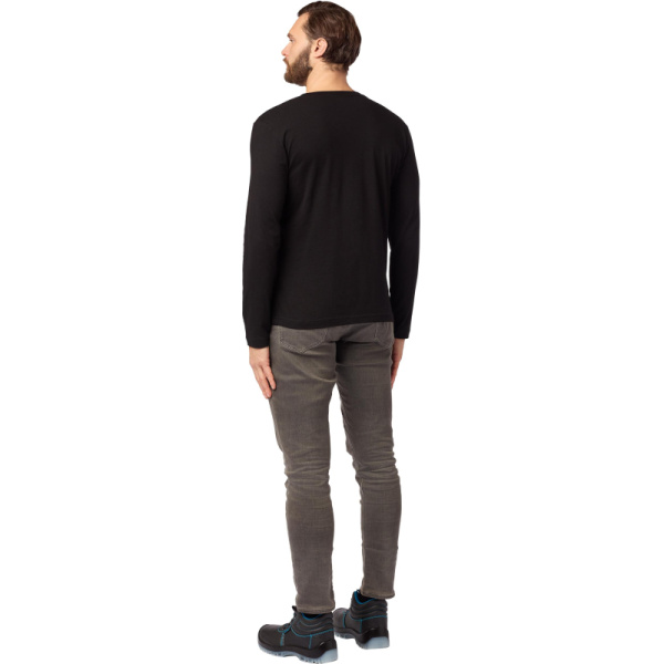 Футболка (160 г.) с длинным рукавом чрн.(S)