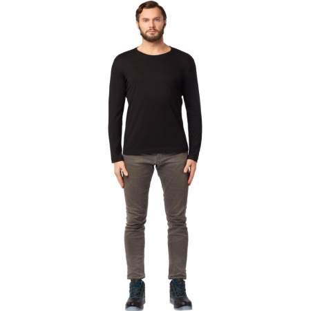 Футболка (160 г.) с длинным рукавом чрн.(M)