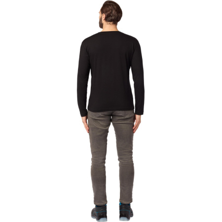 Футболка (160 г.) с длинным рукавом чрн.(M)