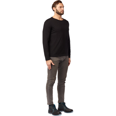 Футболка (160 г.) с длинным рукавом чрн.(M)