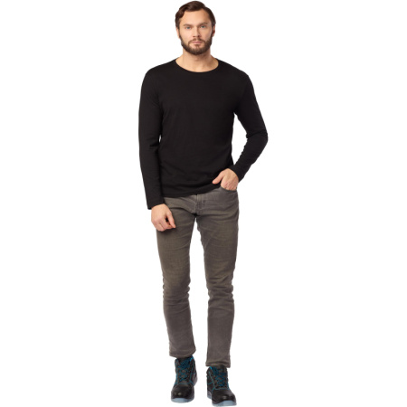 Футболка (160 г.) с длинным рукавом чрн.(M)