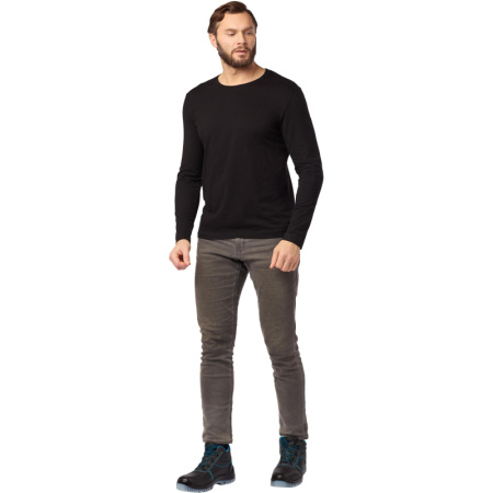 Футболка (160 г.) с длинным рукавом чрн.(M)