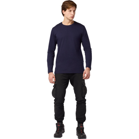 Футболка (160 г.) с длинным рукавом т.-син.(XL)