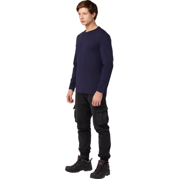 Футболка (160 г.) с длинным рукавом т.-син.(XXL)