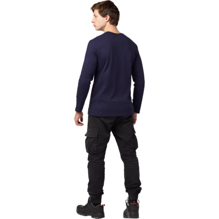 Футболка (160 г.) с длинным рукавом т.-син.(XXL)