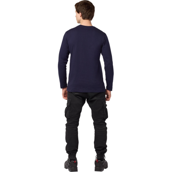 Футболка (160 г.) с длинным рукавом т.-син.(XXXL)