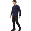 Футболка (160 г.) с длинным рукавом т.-син.(XXXL)