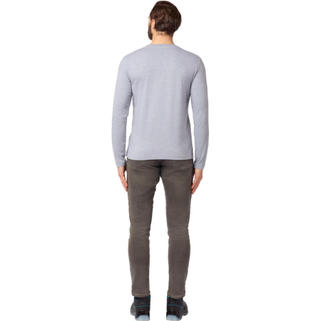 Футболка (160 г.) с длинным рукавом сер.(XXXL)