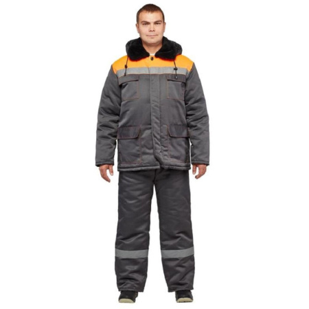 Костюм рабочий зимний муж з35-КПК сер/оранж ( 64-66) 158-164 (Арсенал-СП)