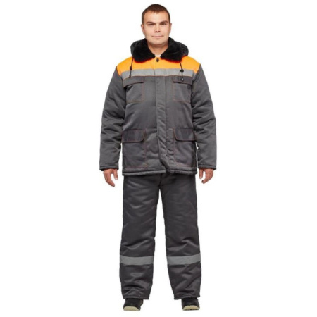 Костюм рабочий зимний муж з35-КПК сер/оранж ( 44-46) 170-176 (Арсенал-СП)