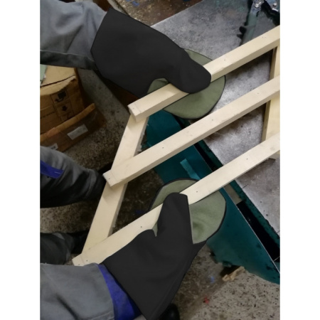 Рукавицы хб утепленные с брезент. наладонником  5пар/уп цвет вассортименте