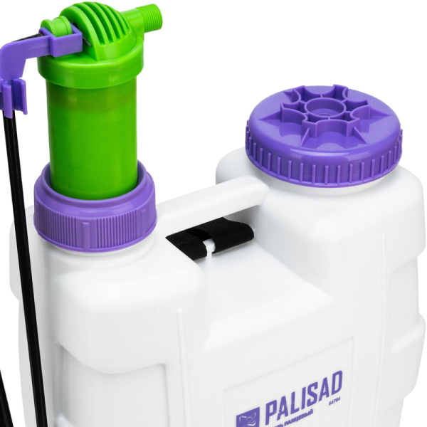 Опрыскиватель ранцевый с насосом,шлангом,разбрызгивателем, 12 литров(64784)