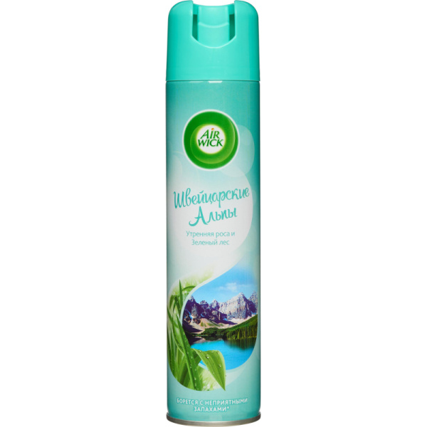 Освежитель воздуха Air Wick Швейцарские Альпы: Утрен роса и Зел лес 290 мл