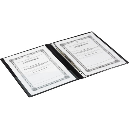 Скоросшиватель пластиковый с внутренним карманом Attache А4 чер 200л,0,7 мм