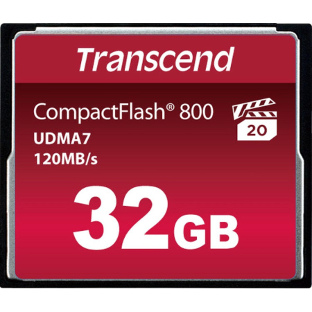 Карта памяти Transcend CompactFlash 800 32Gb UDMA7, TS32GCF800