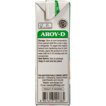 Молоко Кокосовое Aroy-D 70%, жирность 17-19%, 0,5 л