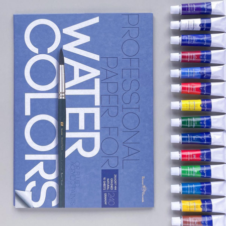 Краски акриловые, 24 цв., 12 мл, в коробке-пенале, 70-0017