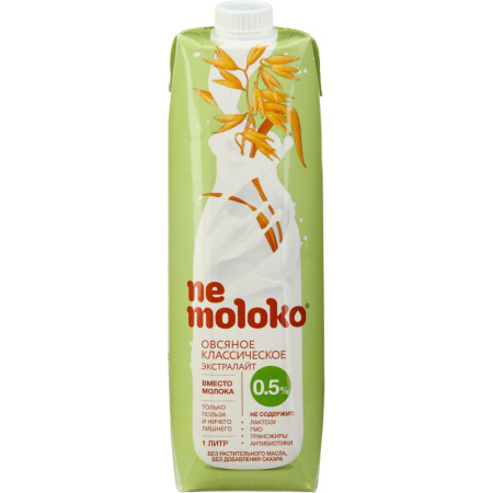 Напиток овсяный Nemoloko классический экстралайт 1 л 1981